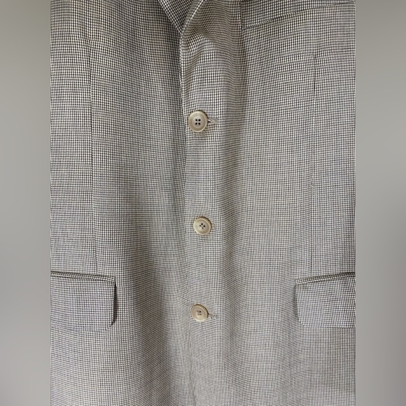 Coppley Mens Size 42 R Blazer Sport Coat Check - Picture 3 of 13